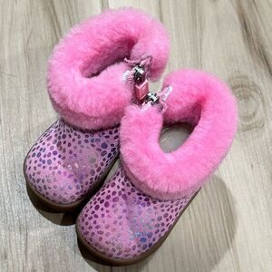 UGG Pink and Purple Kids Rain & Snow Boots